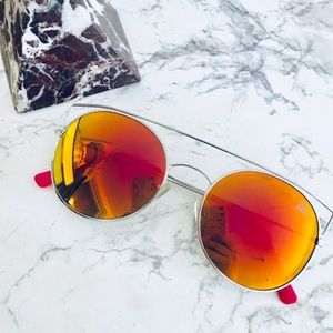 Betsey Johnson reflective sunglasses